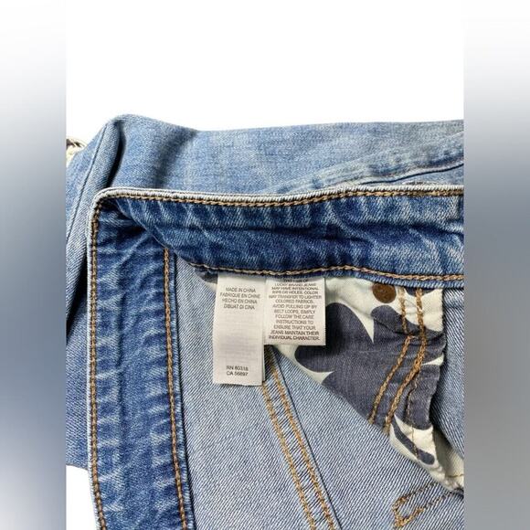 Women's - Lucky Brand Bridgette Floral Embroidered Distressed Skinny Jeans, SZ 6 - Picture 6 of 9